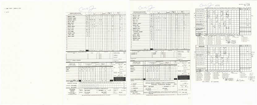 1995 Cal Ripken Jr. Signed Copy of #2131 Consecutive Games Score Card (Ripken LOA)